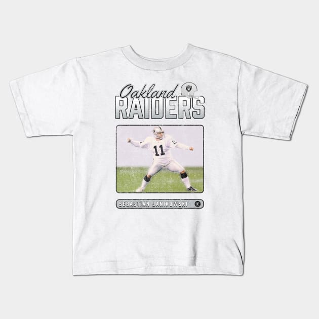 Sebastian Janikowski Kids T-Shirt by KC Designs